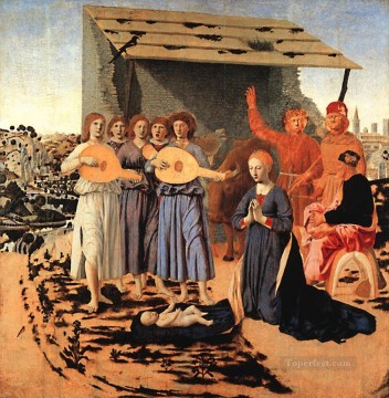 Natividad Renacimiento italiano humanismo Piero della Francesca Pinturas al óleo